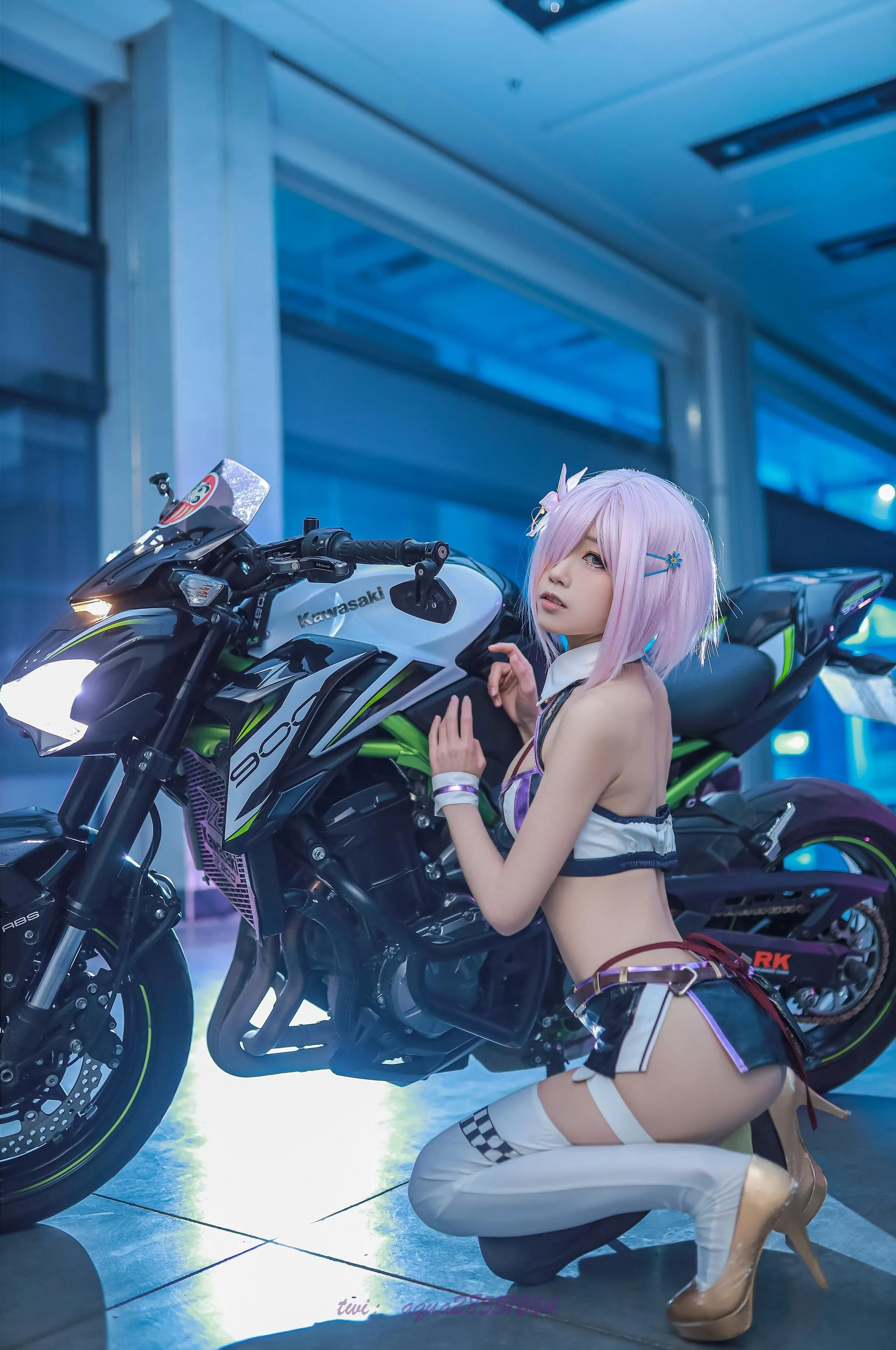 水淼Aqua – NO.97 玛修-同人机车装 [38P]插图7